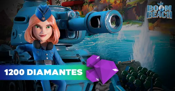 1200 Diamantes Boom Beach